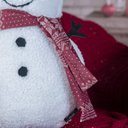 Ver imagem 3 de Almofada Natalina Boneco de Neve Floc com Bordado e Cachecol 30x46cm Natal