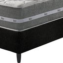 Ver mais imagens de Cama Box King Preto + Colchão Molas Ensacadas Miami 193x203 Cinza com Preto