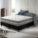 Ver imagem 7 de Cama Box King Preto + Colchão Molas Ensacadas Miami 193x203 Cinza com Preto