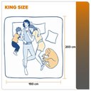 Ver imagem 5 de Cama Box King Preto + Colchão Molas Ensacadas Miami 193x203 Cinza com Preto