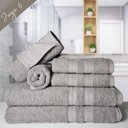 Ver imagem 2 de Jogo de Toalha 6 pçs Gigante Felpuda Lisboa 100% Algodão Cinza