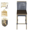 Ver imagem 4 de 4 Banqueta em Alumínio Roma Fendi Corda Náutica Tecido 9