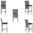 Ver imagem 5 de 4 Banqueta em Alumínio Roma Fendi Corda Náutica Tecido 9