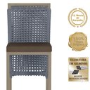 Ver imagem 3 de 4 Banqueta em Alumínio Roma Fendi Corda Náutica Tecido 9