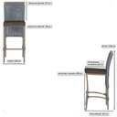 Ver imagem 2 de 4 Banqueta em Alumínio Roma Fendi Corda Náutica Tecido 9