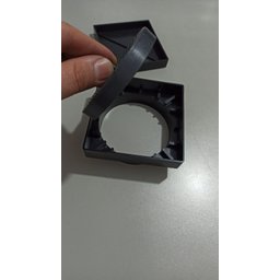 Ralo Invisível 10x10 Preto Banheiro modelo Porcelanato Colar Piso - Ficone Reis - 2