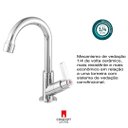 Ver imagem 3 de Torneira Lavatorio Lavabo Banheiro Abs 1/4 Volta Concept Metais 2190