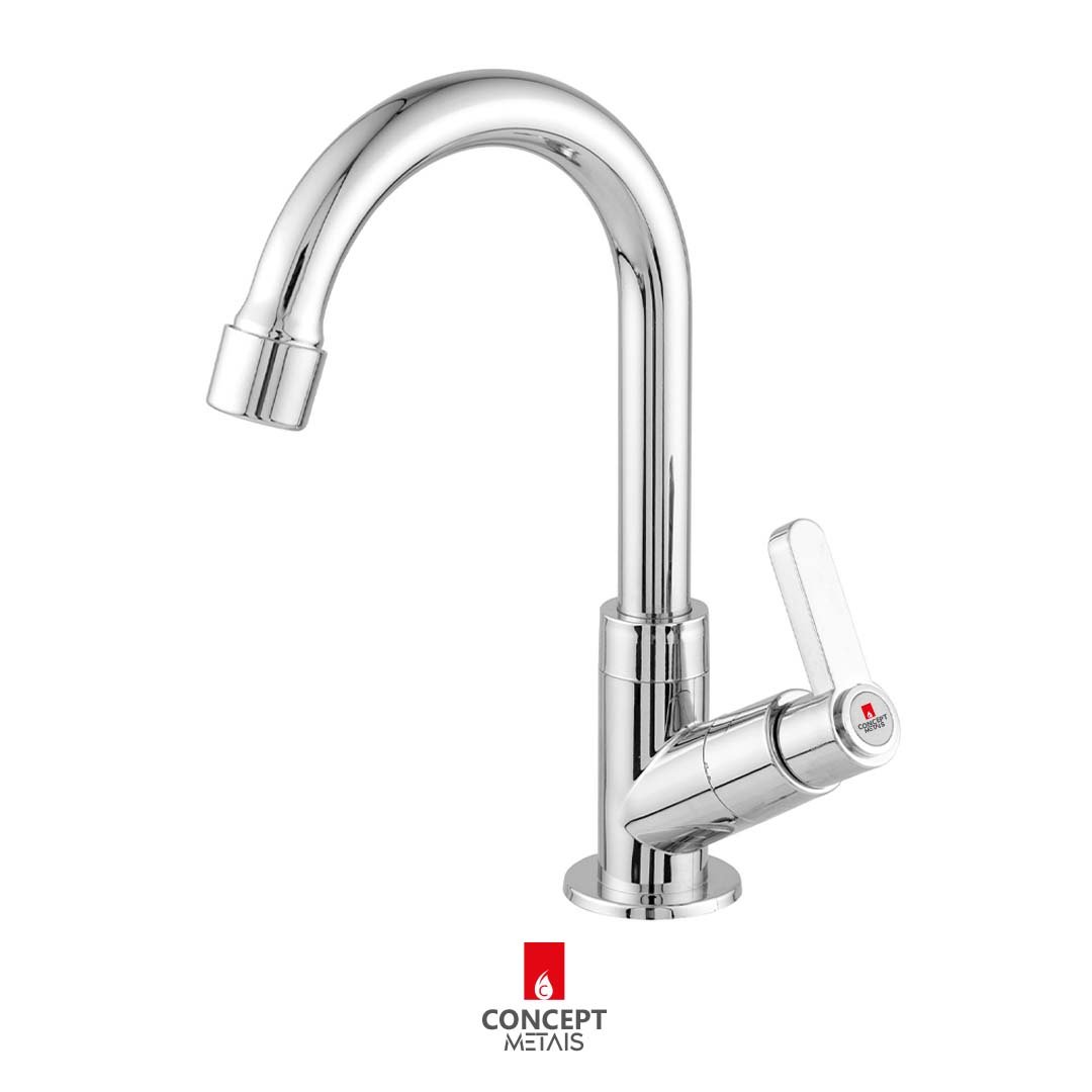 Torneira Lavatorio Lavabo Banheiro Abs 1/4 Volta Concept Metais 2190 - 2