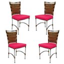 Ver imagem 1 de 4 Cadeiras em Alumínio e Fibra Sintética Jk Cozinha Edícula