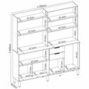 Ver imagem 2 de Cozinha Compacta Pitaya 7 Portas e 2 Gavetas Amêndola Touch Grafito Demóbile