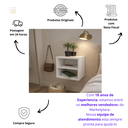 Ver imagem 7 de Mesa de Cabeceira Suspenso Mesinha Quarto Cama Retro - Branco