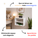 Ver imagem 5 de Mesa de Cabeceira Suspenso Mesinha Quarto Cama Retro - Branco
