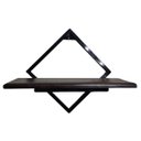 Ver imagem 2 de Nicho Industrial Sala Prateleira Madeira Pinus e Ferro