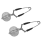Kit 2 Infusores Chá Inox Coador Peneira Dupla Pinça Difusora - 1
