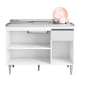 Ver imagem 2 de Balcão Gabinete de Pia 120cm sem Tampo/Cuba Virginia Branco