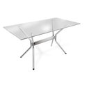 Ver imagem 1 de Mesa Loire Kappesberg Cromada com Tampo de Vidro Incolor 150cm