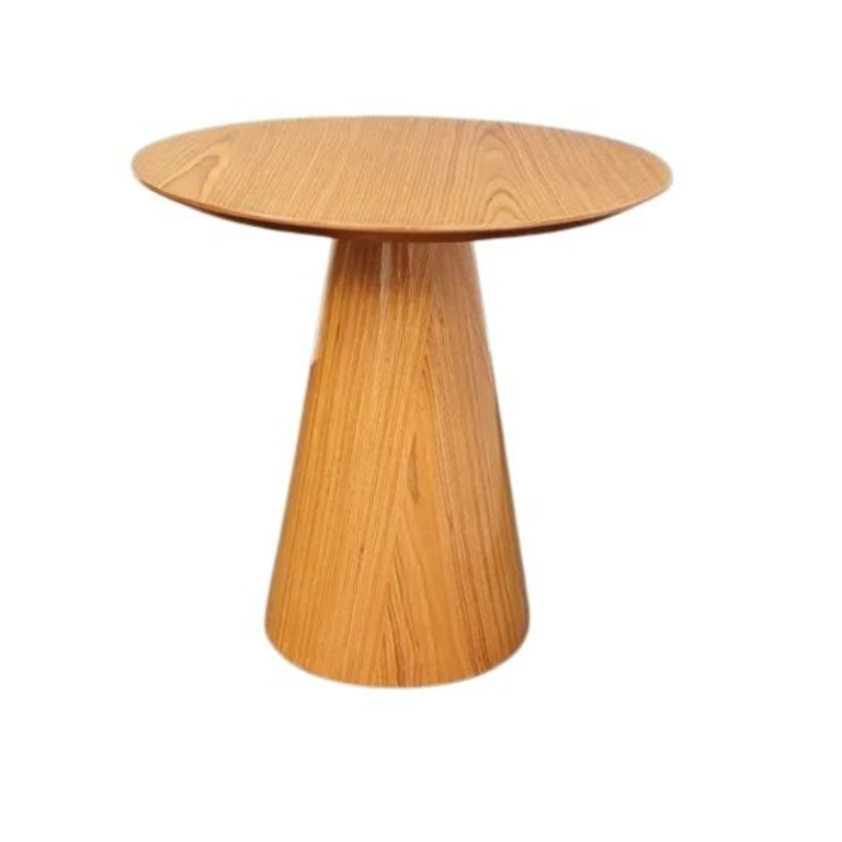 Mesa Cone Lateral Tampo 41 cm Madeira Freijó Freijó