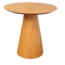Ver imagem 1 de Mesa Cone Lateral Tampo 41 Cm Madeira Freijó