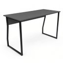 Ver imagem 1 de Mesa Escrivaninha Office Estilo Industrial 1,20m Chumbo Preto
