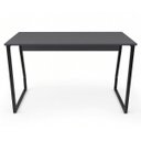 Ver imagem 5 de Mesa Escrivaninha Office Estilo Industrial 1,20m Chumbo Preto