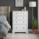 Ver imagem 1 de Cômoda para Quarto 5 Gavetas Toledo Branco