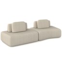 Ver imagem 1 de Sofá Ilha Modular para Sala Living Orgânico 315cm Angra K01 Bouclê Bege - Lyam Decor