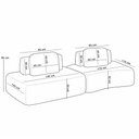Ver imagem 5 de Sofá Ilha Modular para Sala Living Orgânico 315cm Angra K01 Bouclê Bege - Lyam Decor