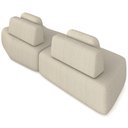 Ver imagem 7 de Sofá Ilha Modular para Sala Living Orgânico 315cm Angra K01 Bouclê Bege - Lyam Decor