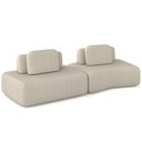 Ver imagem 3 de Sofá Ilha Modular para Sala Living Orgânico 315cm Angra K01 Bouclê Bege - Lyam Decor