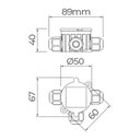 Ver imagem 3 de Caixa de Passagem Stella Ip68 para Linha Jardim Preta