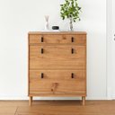 Ver imagem 1 de Sapateira Vertical Madeira Multiuso 2 Portas 1 Gaveta Mikka Rústico Idimex