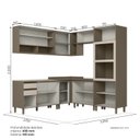Ver imagem 4 de Cozinha Modulada Completa 07 Peças 100% MDF com Torre Quente Connect