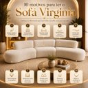 Ver mais imagens de Sofa Curvo Virginia 3 Modulos Boucle Moscow Design Orgânico