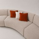 Ver imagem 5 de Sofa Curvo Virginia 3 Modulos Boucle Moscow Design Orgânico