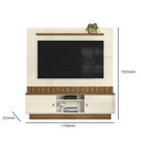 Ver imagem 5 de Estante Painel Home para Tv 70" Florianópolis Off White/amêndoa- Mabe Magazine