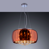 Lustre Pendente Plafon em Vidro e Cristal Attractive 50cm Moderno Quarto Sala Bivolt Cobre - 5