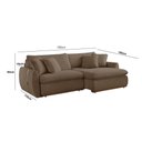 Ver imagem 2 de Sofá Cama 190 Cm Braço 15 Cm Retrátil e Reclinável Inova Meu Sofá Online