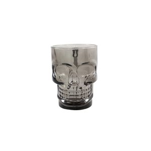 Caneca Caveira de Vidro Fumê 510ml