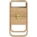 Ver imagem 7 de Mesa de Cabeceira Industrial Orgânico 2 Gavetas 30cm Alek A03 Hanover Dourado - Lyam Decor