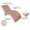 Espreguiçadeira Relaxante para Descanso P02 Suede Rosê - ADJ Decor - 6