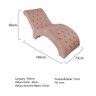 Espreguiçadeira Relaxante para Descanso P02 Suede Rosê - ADJ Decor - 5