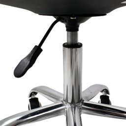 Kit 2 Cadeiras Office com Rodizio Giratória Saarinen - Preto - 6