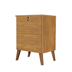 Mesa de Cabeceira (criado) 2 Gavetas com Chave Canelato