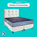 Ver imagem 4 de Cama Box + Colchão Queen Molas Ensacadas Petrus Paropas + Cabeceira Estofada