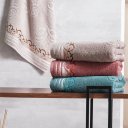 Ver imagem 4 de Toalha de Rosto Ornare 100% Algodão 50x80cm 420g/m² Bene Casa Duna Cinzenta