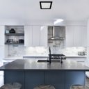 Ver imagem 2 de Plafon Led Embutir Quadrado Preto 18w 22,5cm Yamamura