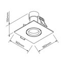 Ver imagem 3 de Spot de Embutir Newline Lisse Ii Quadrado Par 30 E27 Bivolt Branco