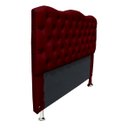 Ver imagem 2 de Cabeceira para Cama Box Casal 1.40 Padrão Agnes - Suede - Sv Decor:marsala