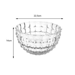 Centro de Mesa Potiche de Vidro Tigela Fruteira 22,5cm - 3