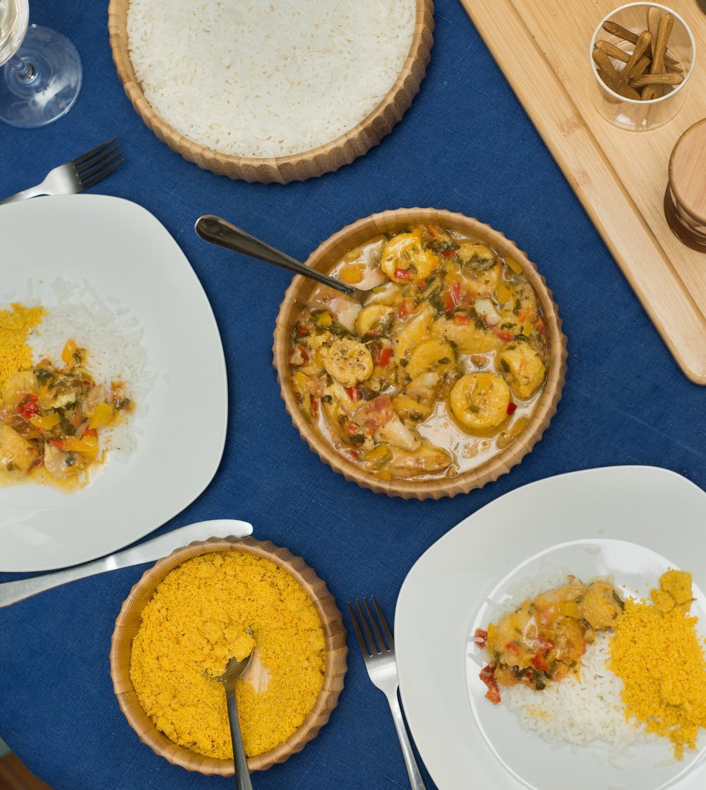 Kit com 2 Bowls de Madeira Canelado - 3